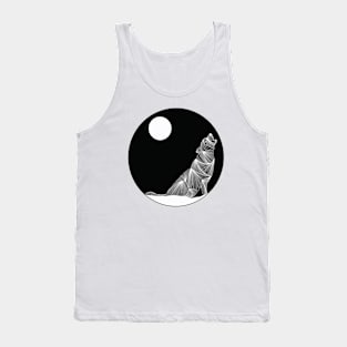 Wolf and moon Tank Top